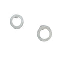Sterling Silver Stud Earrings – Handmade Circular Design by Tg-Jewellery By Tamara Gervasio (handmade-circular-satin-stud-earrings-925-sterling-silver)