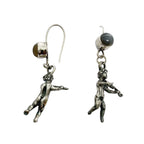 Sterling Silver Earrings – Handcrafted Violin & Flute Cherub Design by Tg-Jewellery By Tamara Gervasio (violin-flute-cherub-earrings-in-sterling-silver-with-cat-s-eye-gemstones-one-of-a-kind)