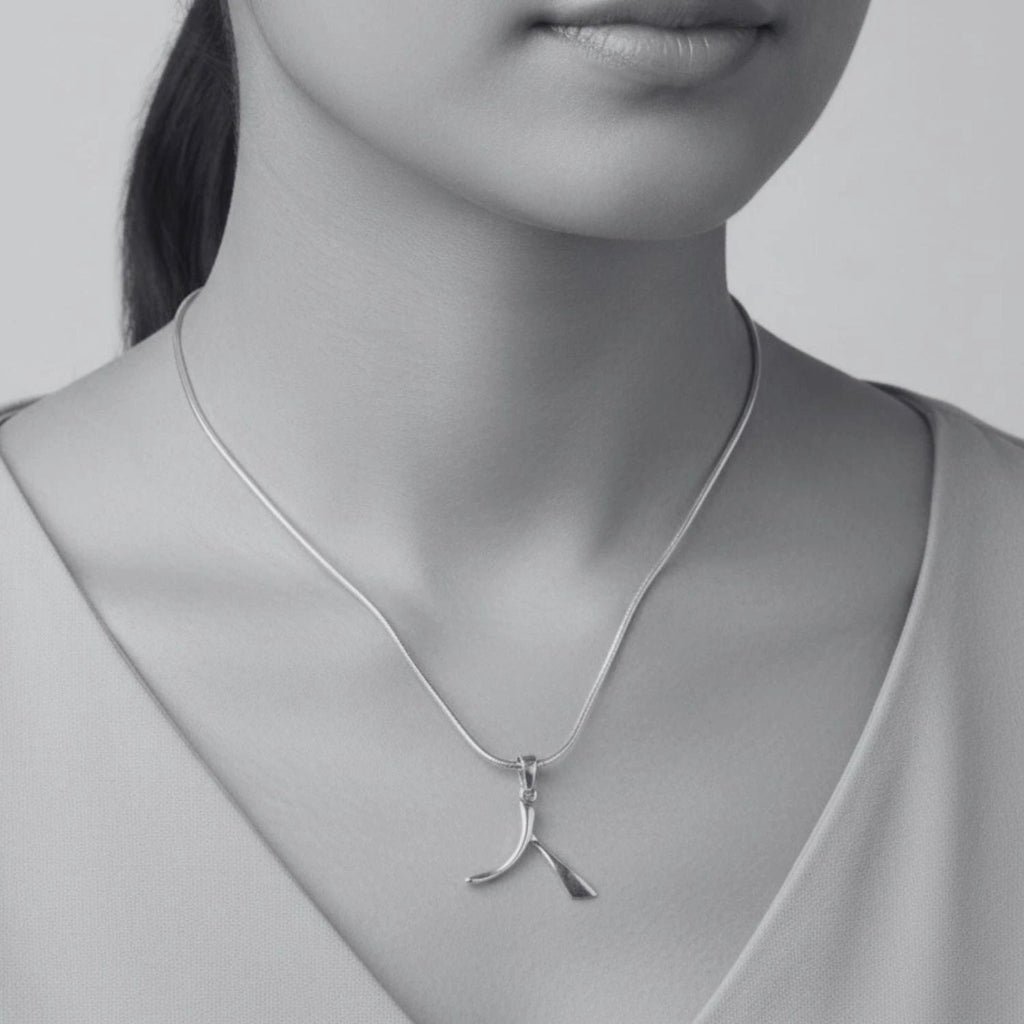 Kanji Necklace – Japanese Symbol Pendant in Sterling Silver