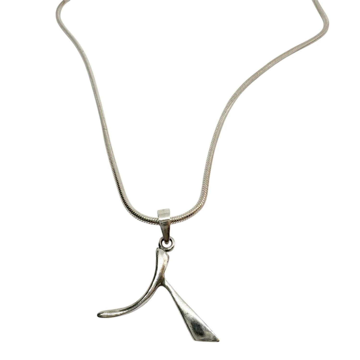 Kanji Necklace – Japanese Symbol Pendant in Sterling Silver