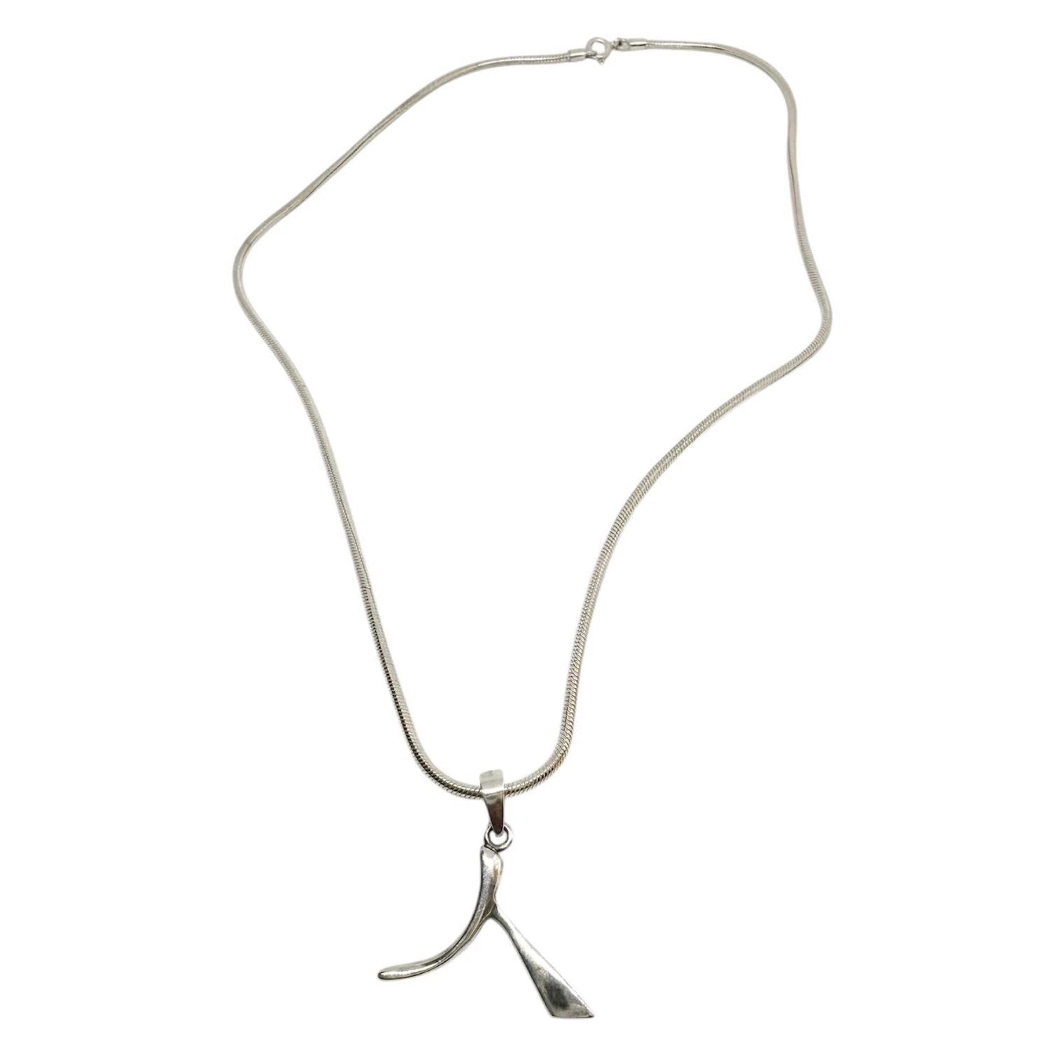 Kanji Necklace – Japanese Symbol Pendant in Sterling Silver