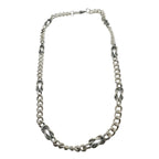 Men's Sterling Silver Necklace - Handcrafted Nautical Design by Tg-Jewellery By Tamara Gervasio (men-s-sterling-silver-nautical-knot-necklace-curb-chain-design)