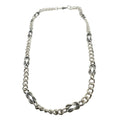 Men's Sterling Silver Necklace - Handcrafted Nautical Design by Tg-Jewellery By Tamara Gervasio (men-s-sterling-silver-nautical-knot-necklace-curb-chain-design)