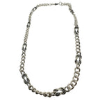 Men's Sterling Silver Necklace - Handcrafted Nautical Design by Tg-Jewellery By Tamara Gervasio (men-s-sterling-silver-nautical-knot-necklace-curb-chain-design)
