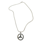 Sterling Silver Necklace Men – Mercedes Symbol Pendant by Tg-Jewellery By Tamara Gervasio (mercedes-pendant-necklace-sterling-silver-925-snake-chain)