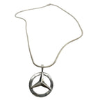 Sterling Silver Necklace Men – Mercedes Symbol Pendant by Tg-Jewellery By Tamara Gervasio (mercedes-pendant-necklace-sterling-silver-925-snake-chain)