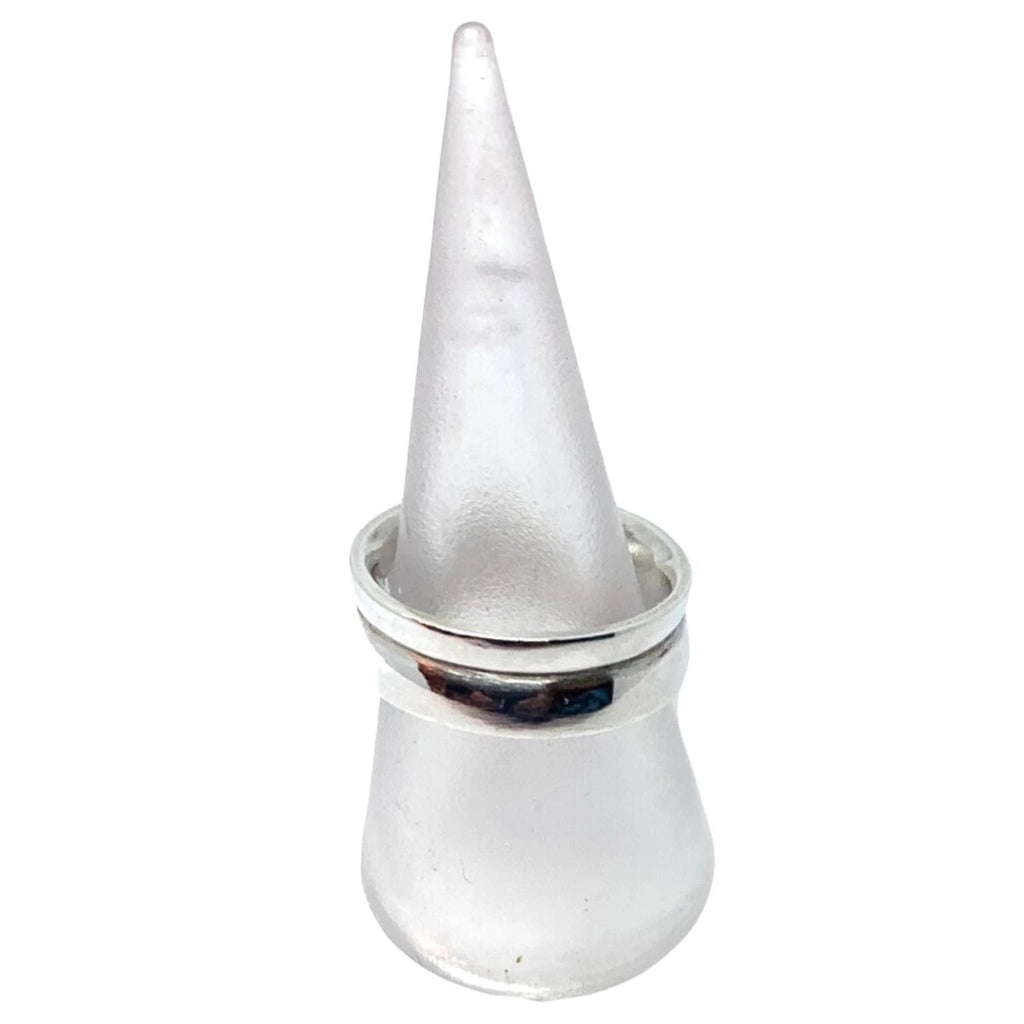Sterling Silver Band Ring – Handcrafted Wide Band Design by Tg-Jewellery By Tamara Gervasio (sterling-silver-curved-band-ring-handmade-lost-wax-carving-one-of-a-kind)