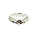 Heart Ring – Romantic Sterling Silver with Pink Stone by Tg-Jewellery By Tamara Gervasio (heart-shaped-band-ring-sterling-silver-925-with-pink-cz)