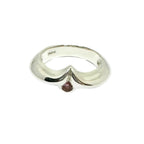 Heart Ring – Romantic Sterling Silver with Pink Stone by Tg-Jewellery By Tamara Gervasio (heart-shaped-band-ring-sterling-silver-925-with-pink-cz)
