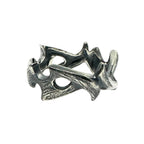 Men's Sterling Silver Ring - Bold Handcrafted Statement Piece by Tg-Jewellery By Tamara Gervasio (men-s-spike-ring-sterling-silver-925-lost-wax-carving)