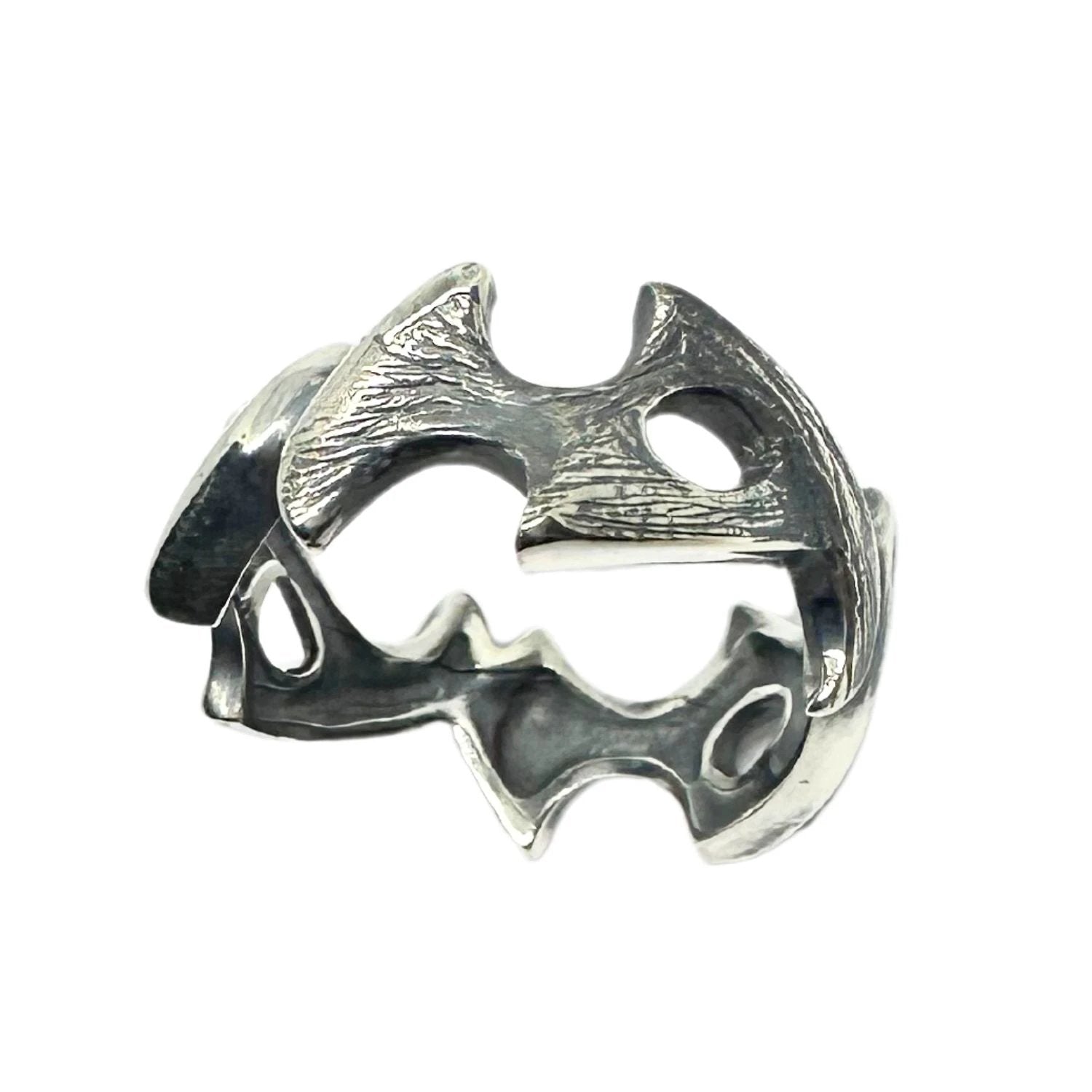 Men's Sterling Silver Ring - Bold Handcrafted Statement Piece by Tg-Jewellery By Tamara Gervasio (men-s-spike-ring-sterling-silver-925-lost-wax-carving)