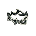 Men's Sterling Silver Ring - Bold Handcrafted Statement Piece by Tg-Jewellery By Tamara Gervasio (men-s-spike-ring-sterling-silver-925-lost-wax-carving)