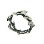 Men's Sterling Silver Ring - Bold Handcrafted Statement Piece by Tg-Jewellery By Tamara Gervasio (men-s-spike-ring-sterling-silver-925-lost-wax-carving)