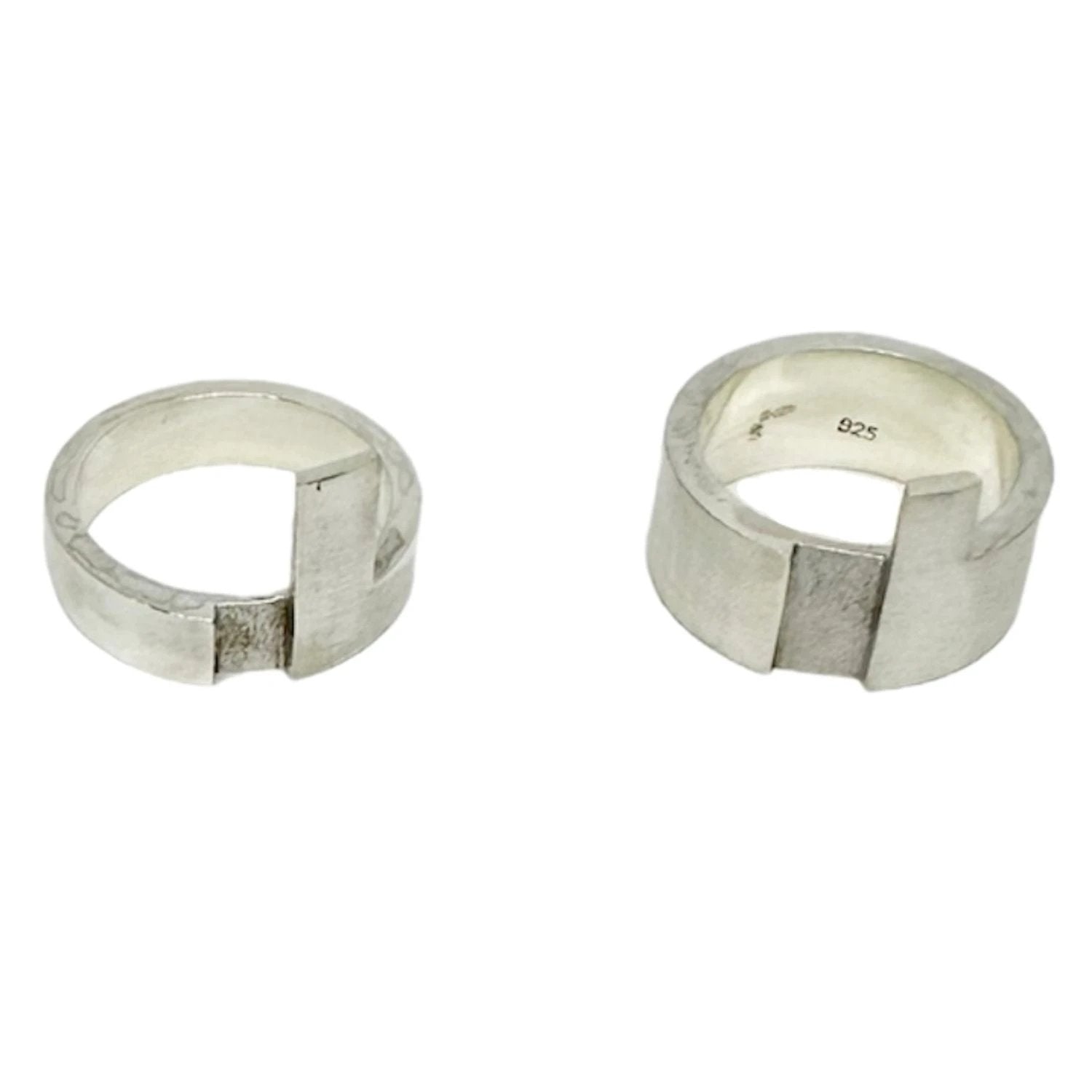 Sterling Silver Stackable Ring – Two Looks in One Design by Tg-Jewellery By Tamara Gervasio (sterling-silver-unisex-puzzle-stackable-ring-versatile-modern-design)