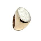 Cocktail Ring – One-of-a-Kind Bronze Statement Piece by Tg-Jewellery By Tamara Gervasio (one-of-a-kind-cocktail-ring-with-mother-of-pearl-ceramic-enamel-bronze-one-of-a-kind)