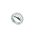 Sterling Silver Statement Ring – Bold Contemporary Design by Tg-Jewellery By Tamara Gervasio (egg-shape-grill-band-ring-in-sterling-silver)