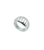 Sterling Silver Statement Ring – Bold Contemporary Design by Tg-Jewellery By Tamara Gervasio (egg-shape-grill-band-ring-in-sterling-silver)