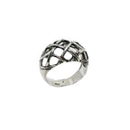Sterling Silver Statement Ring – Woven Dome Design by Tg-Jewellery By Tamara Gervasio (woven-dome-ring-sterling-silver-925-statement-ring)
