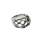 Sterling Silver Statement Ring – Woven Dome Design by Tg-Jewellery By Tamara Gervasio (woven-dome-ring-sterling-silver-925-statement-ring)