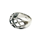Sterling Silver Statement Ring – Woven Dome Design by Tg-Jewellery By Tamara Gervasio (woven-dome-ring-sterling-silver-925-statement-ring)