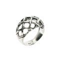Sterling Silver Statement Ring – Woven Dome Design by Tg-Jewellery By Tamara Gervasio (woven-dome-ring-sterling-silver-925-statement-ring)