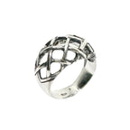Sterling Silver Statement Ring – Woven Dome Design by Tg-Jewellery By Tamara Gervasio (woven-dome-ring-sterling-silver-925-statement-ring)