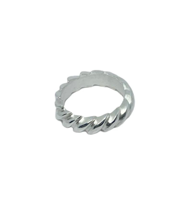 Sterling Silver Statement Ring – Handcrafted Torciglione Design by Tg-Jewellery By Tamara Gervasio (torciglione-one-of-a-kind-ring-handcrafted-sterling-silver-925)