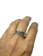 Sterling Silver Wave Ring - Handcrafted Surfer Band by Tg-Jewellery By Tamara Gervasio (one-of-a-kind-surfer-ring-handcrafted-sterling-silver-wave-band)