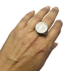Roman Coin Signet Ring – Handcrafted Sterling Silver Statement by Tg-Jewellery By Tamara Gervasio (roman-lira-coin-signet-ring-sterling-silver-artisan-design)