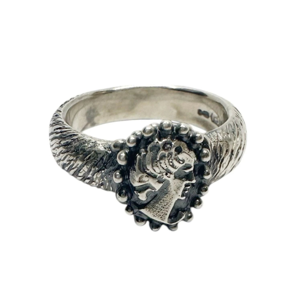 Cameo Ring – Handcrafted Sterling Silver Statement Piece by Tg-Jewellery By Tamara Gervasio (cameo-muse-ring-handcrafted-sterling-silver-one-of-a-kind)