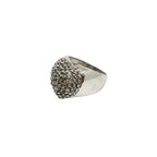 Sterling Silver Heart Ring – Handcrafted Statement Piece by Tg-Jewellery By Tamara Gervasio (hand-carved-sterling-silver-heart-ring-textured-statement-ring)
