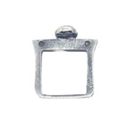 Sterling Silver Ring - Handcrafted Square Pebble Design by Tg-Jewellery By Tamara Gervasio (square-pebble-ring-oxide-polish-finish-recycled-sterling-silver-one-of-a-kind)