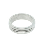 Men's Sterling Silver Ring - Contemporary Two Line Design by Tg-Jewellery By Tamara Gervasio (men-s-sterling-silver-two-open-line-band-ring-6-52mm)