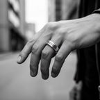 Men's Sterling Silver Ring - Contemporary Two Line Design by Tg-Jewellery By Tamara Gervasio (men-s-sterling-silver-two-open-line-band-ring-6-52mm)