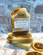 Turmeric Soap – Handmade Orange & Turmeric Cleansing Bar by Kernow Soap (turmeric-orange-soap)